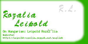 rozalia leipold business card